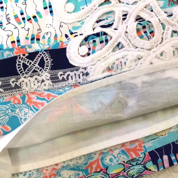 Lilly Pulitzer Worth Shift Dress Multi Sailor Patch - Picture 14 of 16